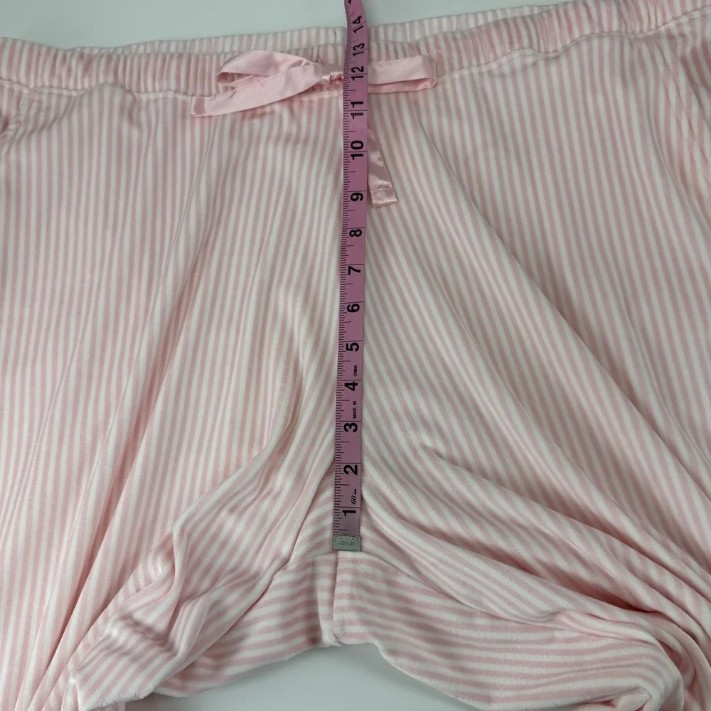 Charter Club Intimates Pants Womens XXL Pink Fleece Drawstring Pajamas PJS NWT